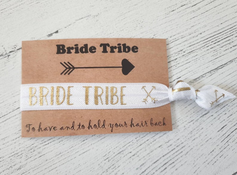 Bride Tribe Elastic Hair Tie / Wrist Band / Hen party Favour image 7