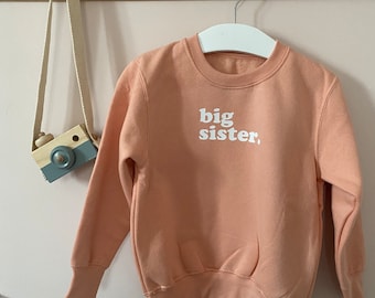 Big sister sweatshirt | Pregnancy announcement sweatshirt | Sibling sweatshirt | Jumper for big sister