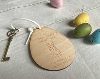 Personalised Easter Bunny's Magic Key | Easter Decoration Easter traditions