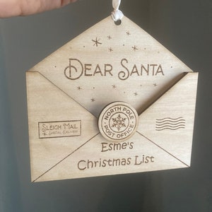 Papá Noel Portacartas Portacartas de Santa Claus Lista de Navidad
