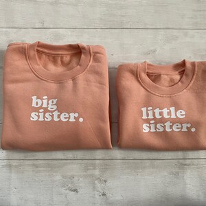 Big sister sweatshirt Pregnancy announcement sweatshirt Sibling sweatshirt Jumper for big sister image 3