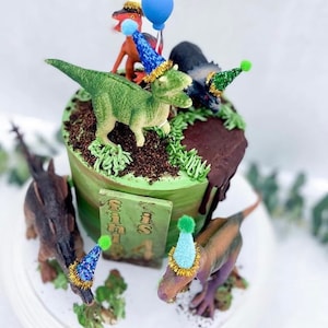 Tier Kuchen Topper Hüte und Kronen Mini Tierhüte für Geburtstagskuchen und Tier Motto-Party