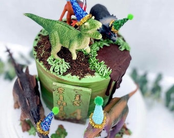 Mini Partyhütchen für Figuren auf Torte | Mini Partyhütchen für Tier-Torte | Prinzessin Kuchen | Superhelden Torte | Erster Geburtstag Cake Topper