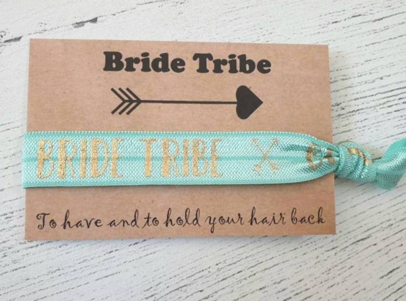 Bride Tribe Elastic Hair Tie / Wrist Band / Hen party Favour image 3