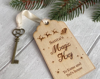 Father Christmas’ and Santa’s personalised magic key