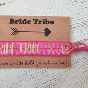 Bride Tribe Elastic Hair Tie / Wrist Band / Hen party Favour image 6