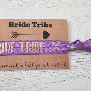 Bride Tribe Elastic Hair Tie / Wrist Band / Hen party Favour image 5