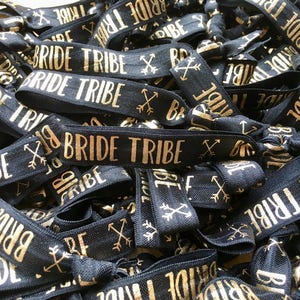 Bride Tribe Elastic Hair Tie / Wrist Band / Hen party Favour image 2