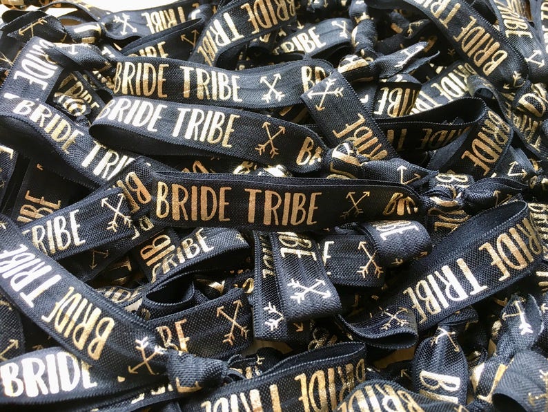 Bride Tribe Elastic Hair Tie / Wrist Band / Hen party Favour image 2