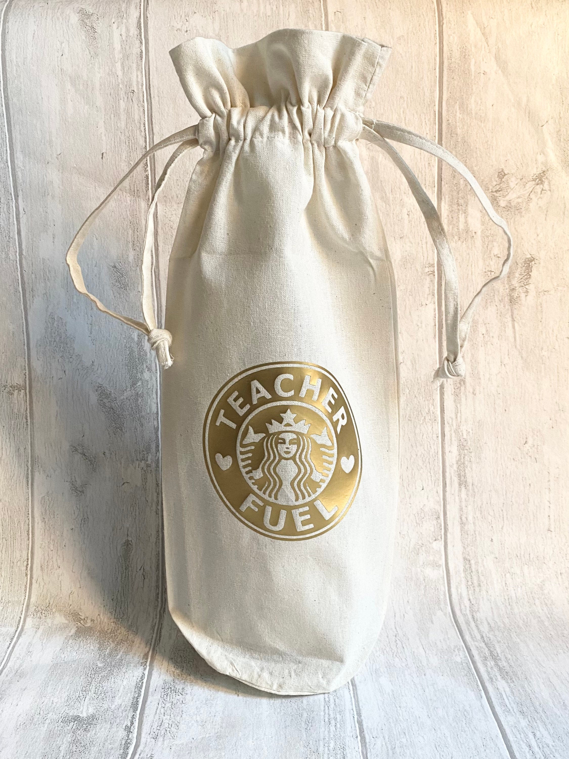 Teachers fuel wine bottle gift bag