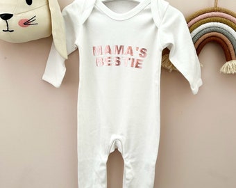 Gorgeous mamas bestie 100% cotton baby romper babygrow