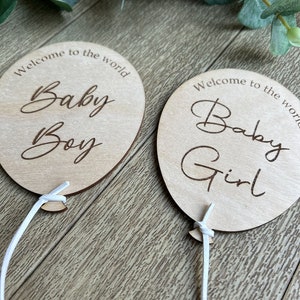 Hello World Gender Announcement | Baby Arrival Balloon | Hello World Baby Gender Announcement | Social Media Photo Prop Disc