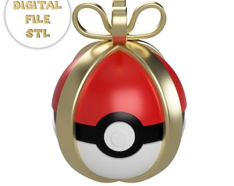 Pokeball ornament to 3d print