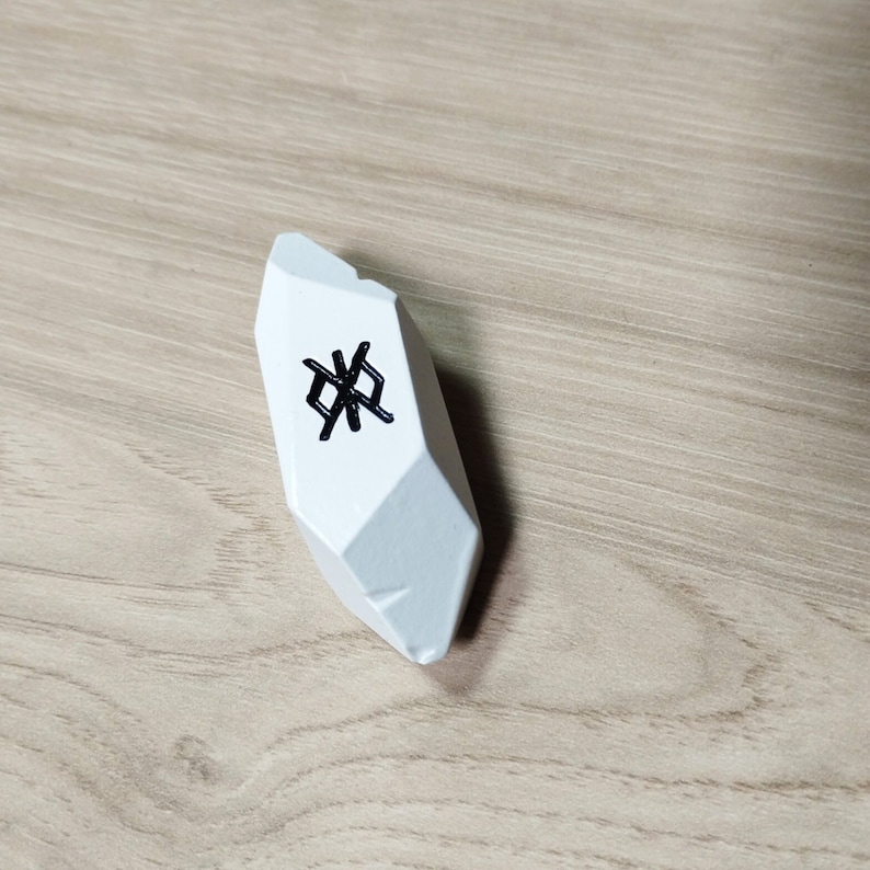 Runestone pendant White