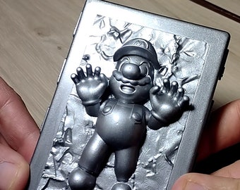 Mario frozen in carbonite