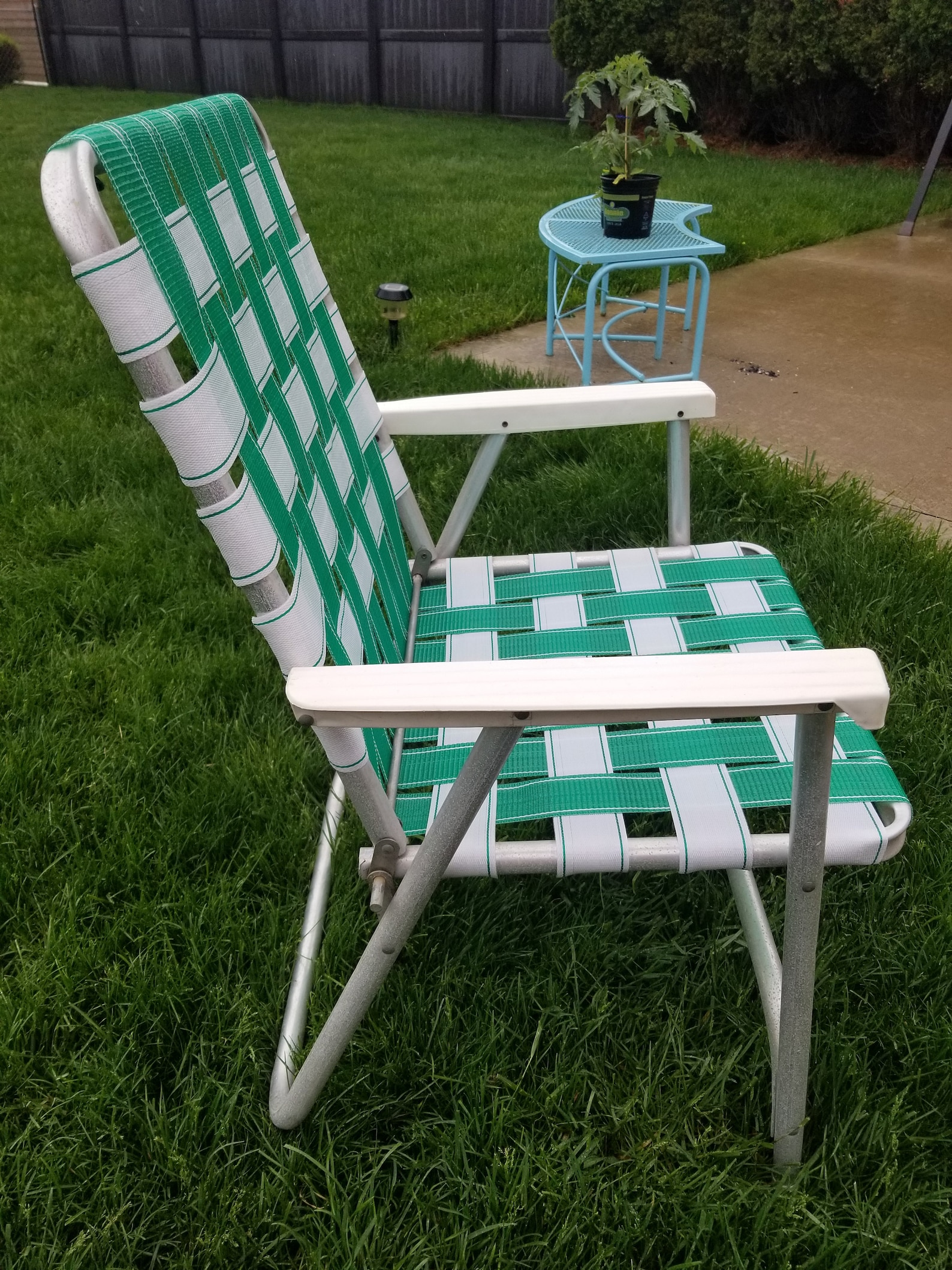 Retro / Vintage Aluminum bed Lawn Chair Etsy