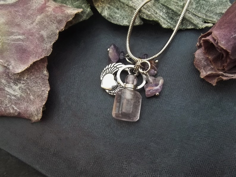 amethyst urn necklace