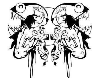 Fragment 9 – Fragments of Form | Printable Adult Coloring Page Digital Download