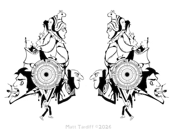 Fragment 31 – Fragments of Form | Printable Adult Coloring Page Digital Download