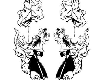 Fragment 35 – Fragments of Form | Printable Adult Coloring Page Digital Download
