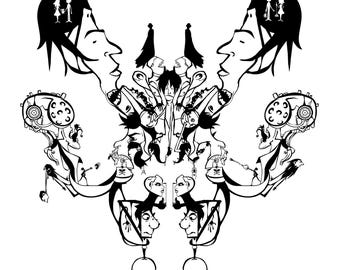 Fragment 25 – Fragments of Form | Printable Adult Coloring Page Digital Download