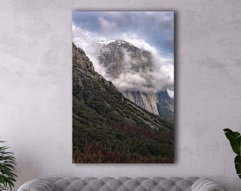 Limited Edition "Commanding the Clouds" Yosemite National Park Photography - Fuji Crystal Print - Digitally Signed and Numbered