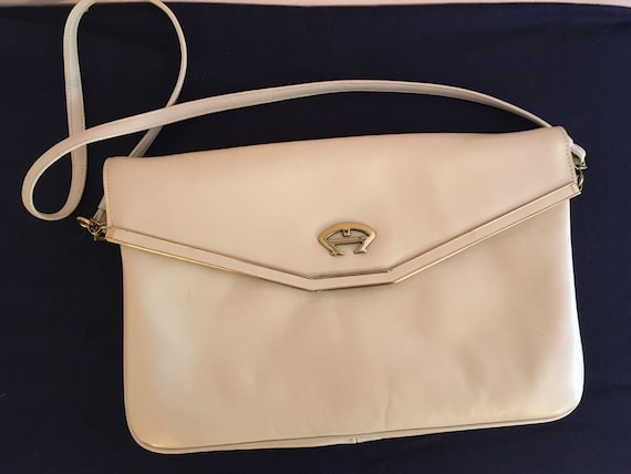 Vintage Etienne Aigner Off-white Shoulder Bag - image 1