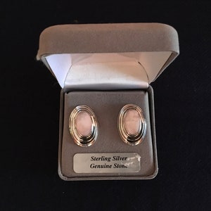 Thai Silver and Mother of Pearl Earrings