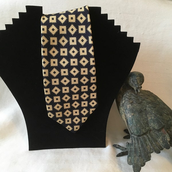 Liberty of London Black and Yellow Necktie