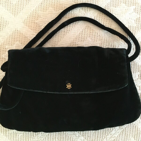 Vintage Coblentz Original Black Velvet Bag