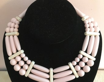 Pastel Rosa e Bianco Demi Parure