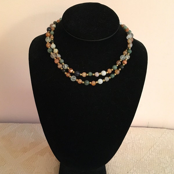 Vintage Necklace of Semi-precious Stones