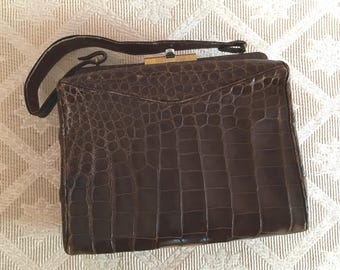 Style-Art By Holzman Faux Alligator Bag