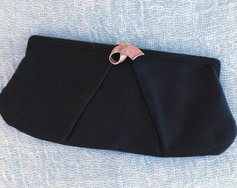 Black Ingber Clutch with Fancy Clasp