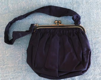 Vintage Twifaille by Rosenfeld Blaue Abendtasche