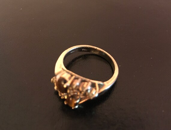 Tiger's Eye and Rhinestone Ring - image 4