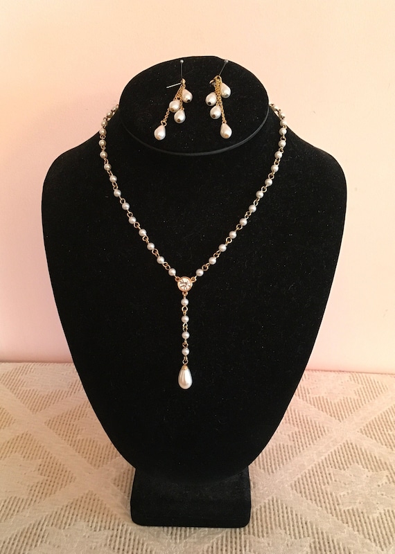 Monet Faux Pearl Demi Parure