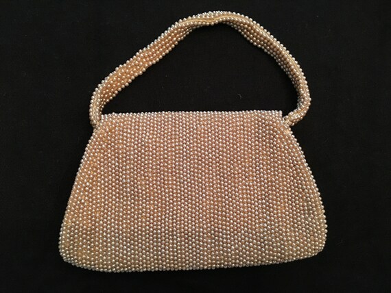 Vintage Faux Pearl Evening Bag - image 2