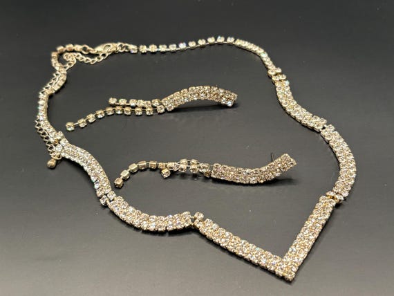 Rhinestone Demi Parure