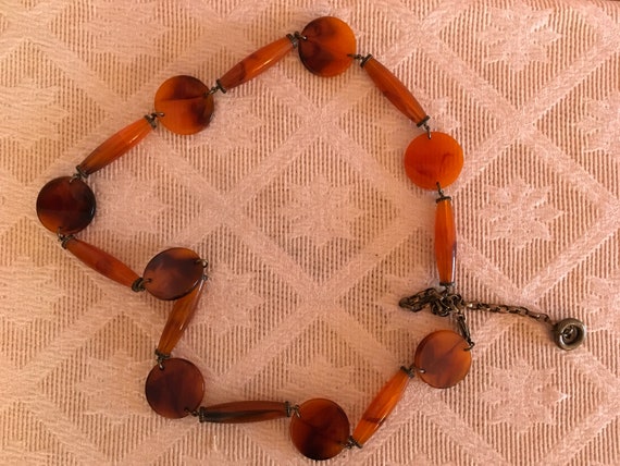 Faux Tortoise Shell Link Belt - image 2