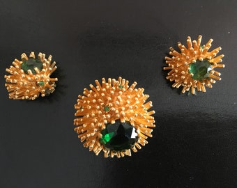 Gold and Green A.C. Co. Demi Parure