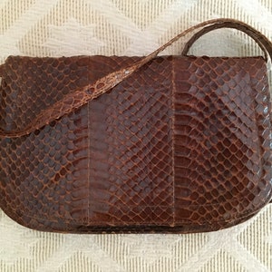 Vintage Brown Lizard Bag
