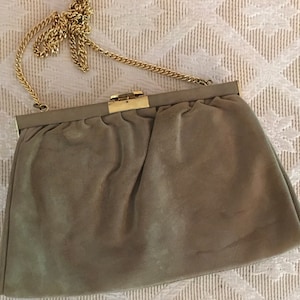 Beige Suede Bag