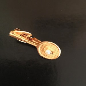 Vintage Kinney Co. TennisSchläger Krawattenklammer