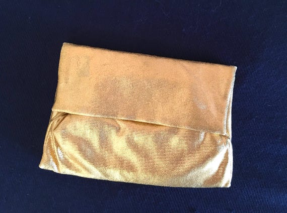 Small Gold Lame Purse - image 1