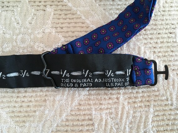 Royal Blue Patterned Bow Tie - image 4