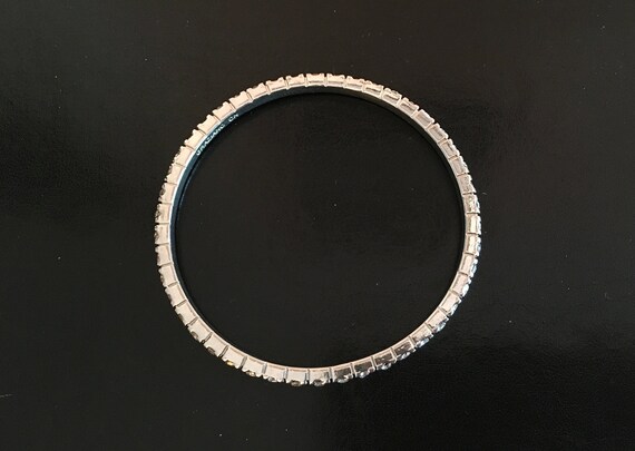Rhinestone Bangle Bracelet - image 2