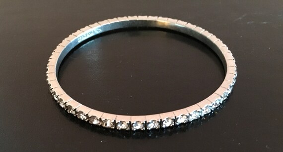 Rhinestone Bangle Bracelet - image 4
