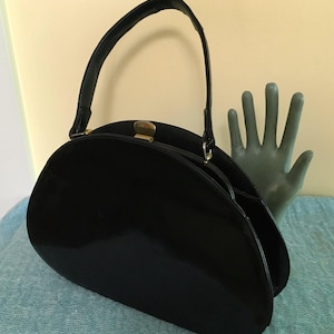 Vintage Dofan Black Top Handle Bag