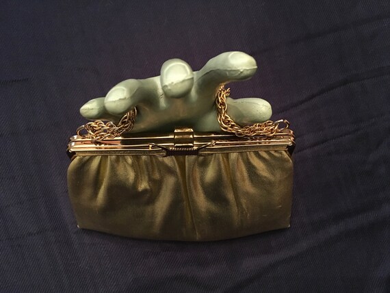 Ande Gold Lame Evening Bag - image 3